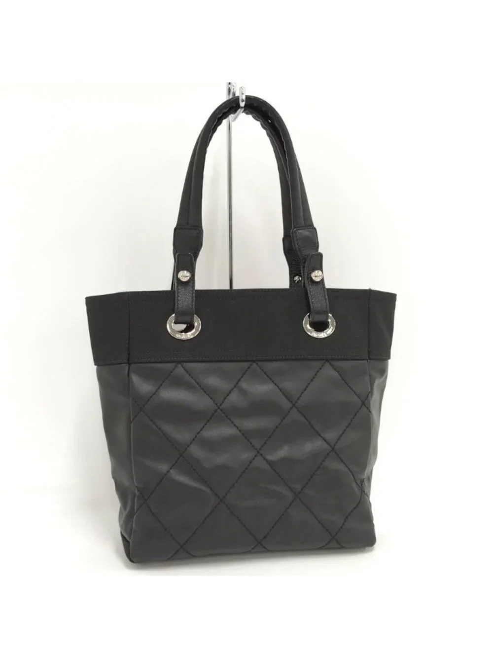 Chanel Paris Biarritz PM Tote Leather Black